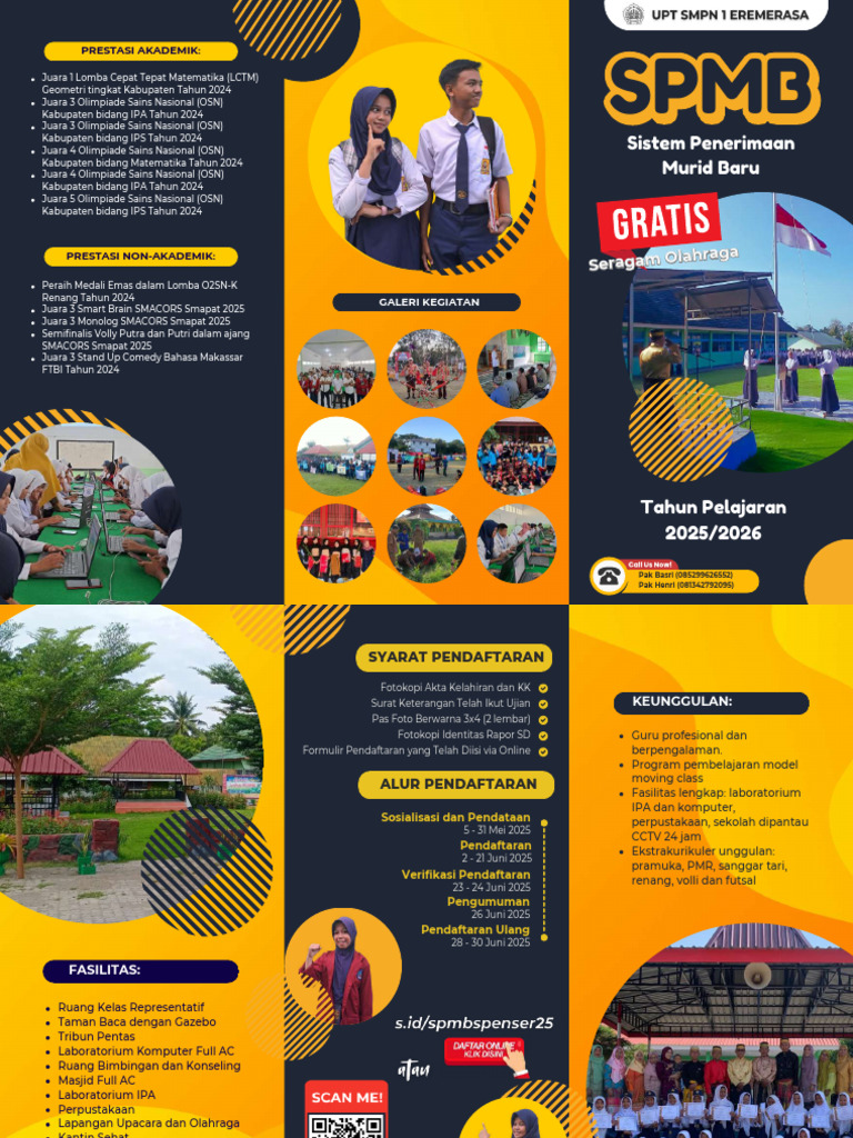 Flyer Pendaftaran SPMB 2025/2026 | PDF