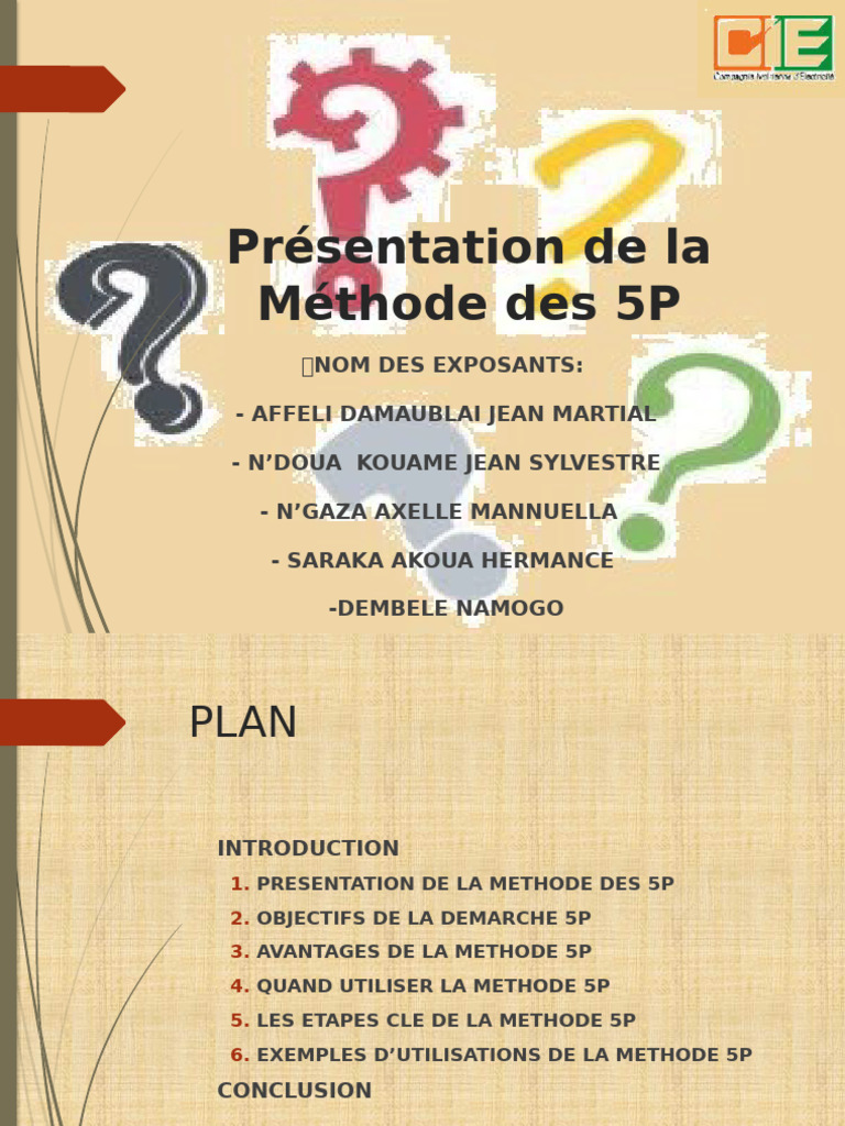 Méthode des 5P : Analyse et Avantages | PDF | Méthode scientifique