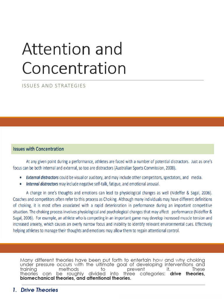 Strategies for Improving Attention | PDF | Psychology | Behavioural ...
