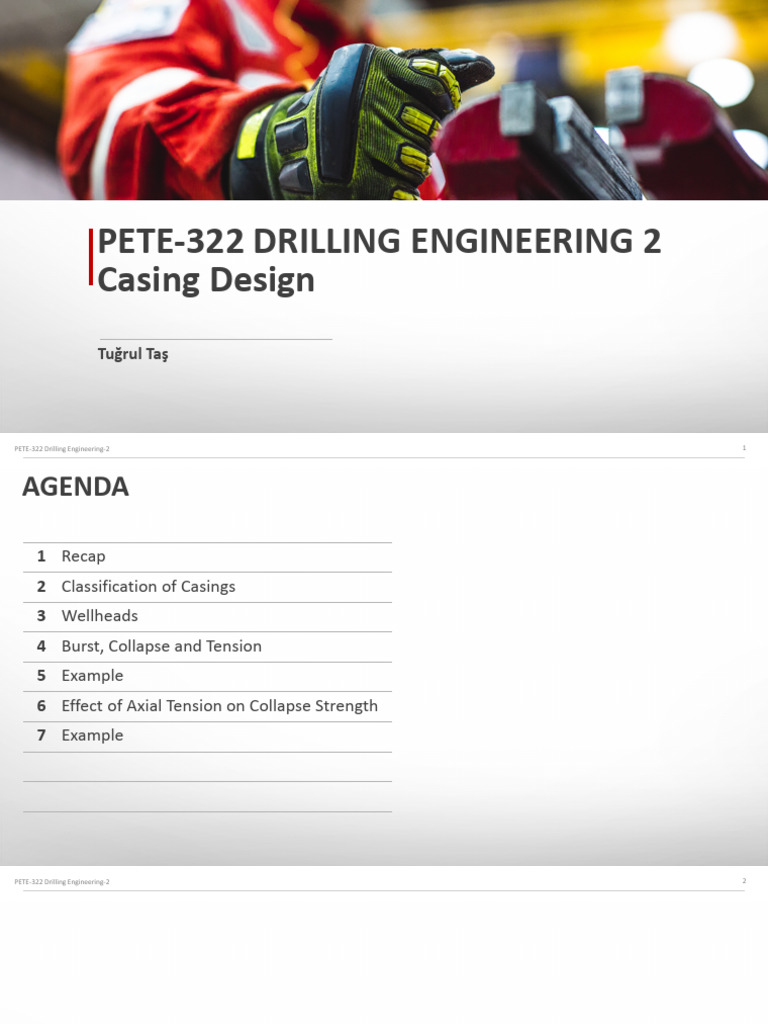 PETE 322 CasingDesign Session 2 3 | PDF | Casing (Borehole) | Strength ...