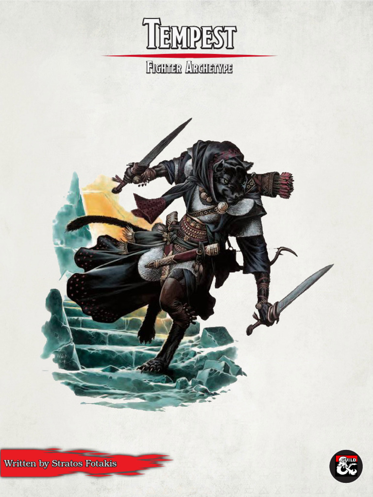Tempest Fighter Archetype 5e PDF Dungeons & Dragons Wizards Of