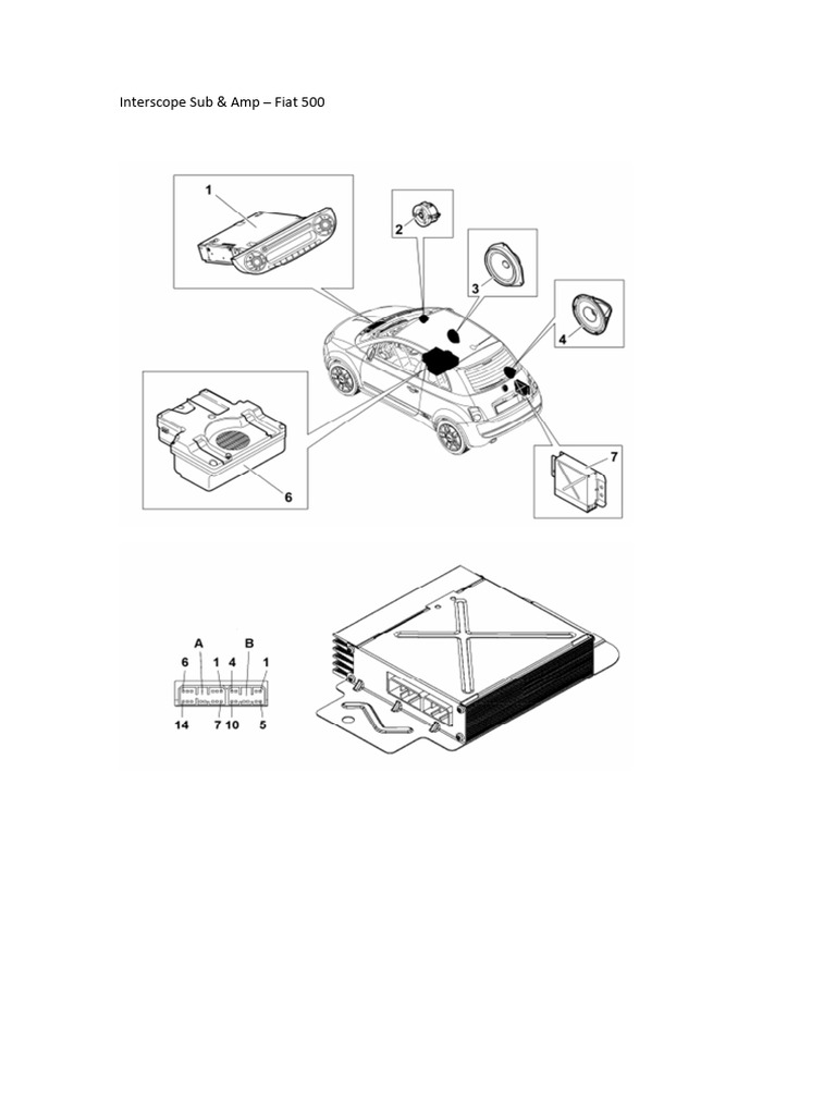 Interscope Sound System for Fiat 500 | PDF