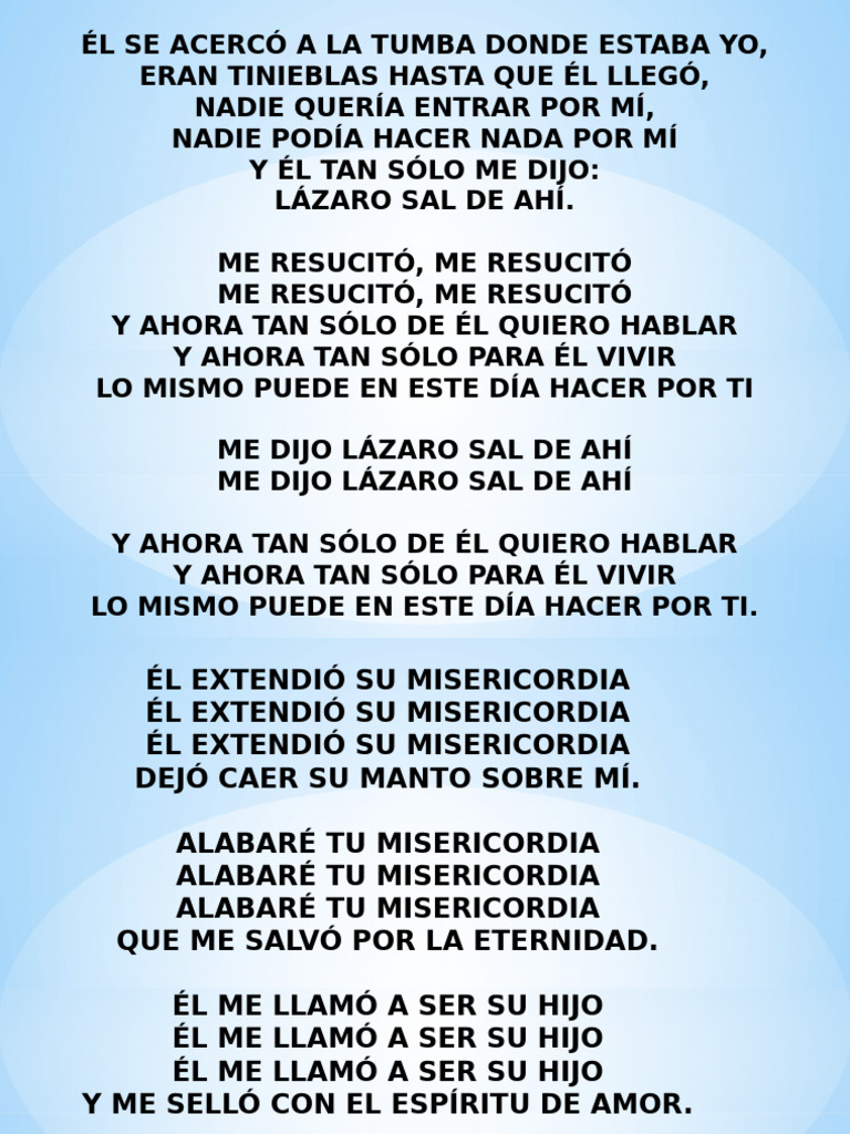 Letras Cantos | PDF