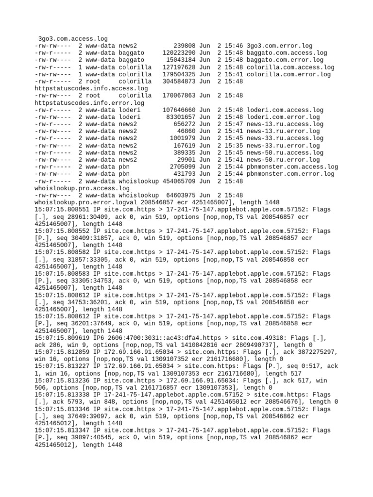 Access and Error Logs Overview | PDF | Transmission Control Protocol ...