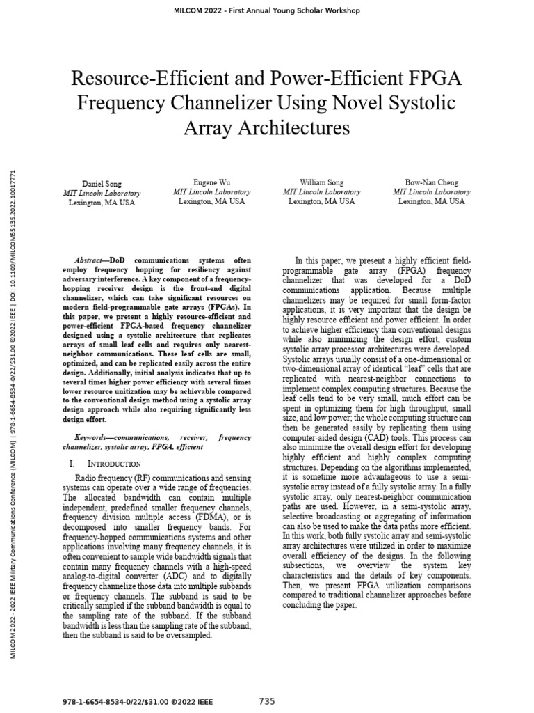 Efficient FPGA Frequency Channelizer Design | PDF | Field Programmable ...