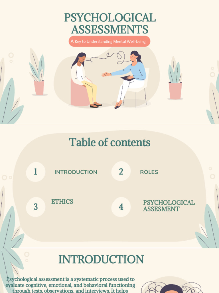 Psychological Assessment | PDF | Psychology | Psychological Evaluation