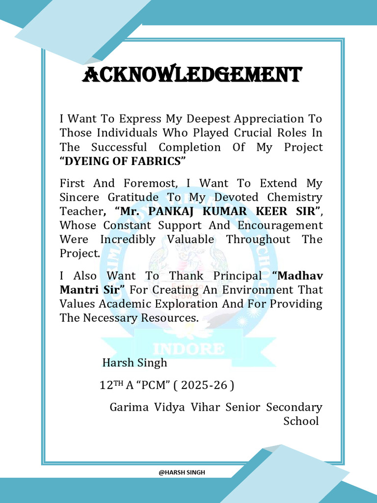Acknowledgement | PDF