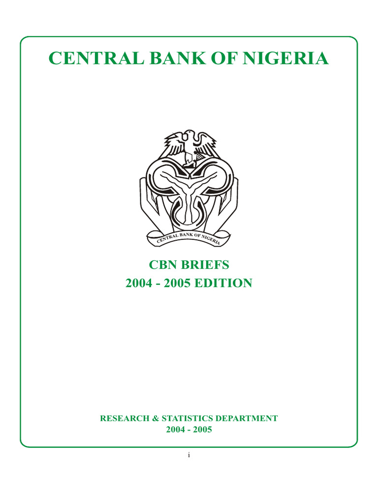 CBN Briefs: Functions & Developments | PDF | Mergers And Acquisitions ...