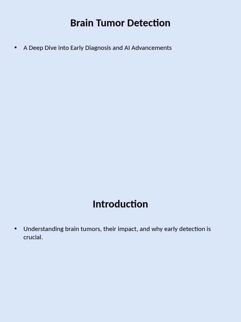 Brain Tumor Detection Descriptive | PDF | Brain Tumor | Cancer