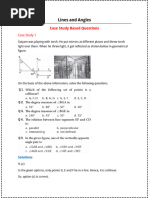 Class 9 Maths: Lines and Angles Notes | PDF | Line (Geometry) | Angle