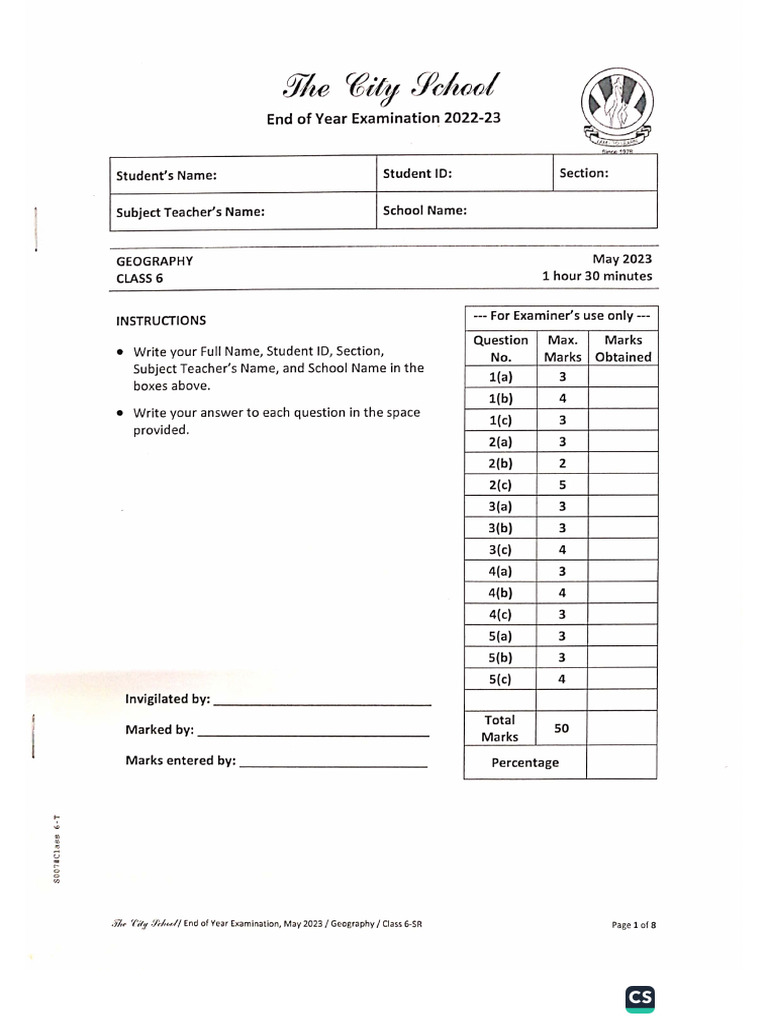 Class 6 Geography | PDF