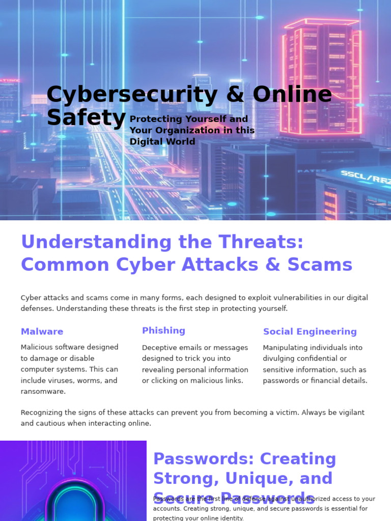 Cybersecurity & Online Safety | PDF | Malware | Phishing