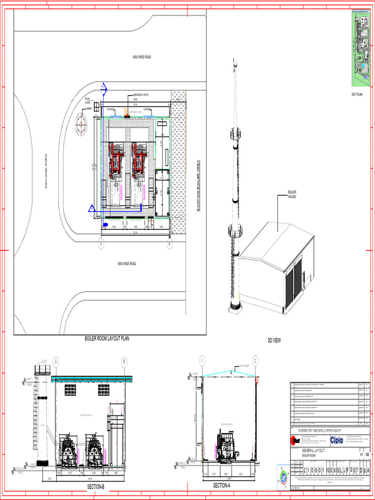 Boiler Room Layout for HPAPI Facility | PDF | Steam Power | Energy ...