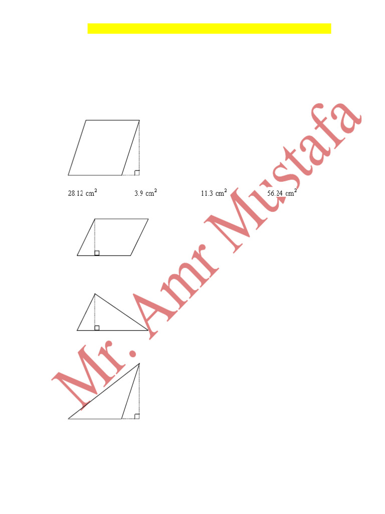 Area Act II Prep Geometry | PDF | Area | Polytopes