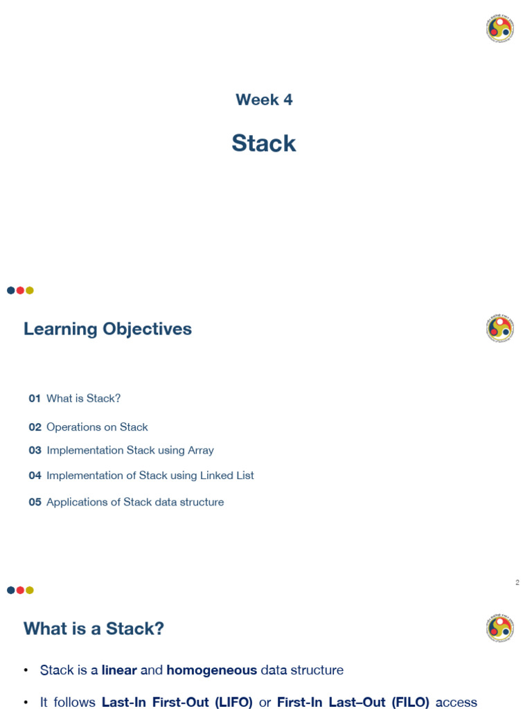 Stack Data Structure: Implementation & Operations | PDF | Markup ...