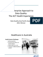 An Enterprise Approach To Data Quality: The ACT Health Experience