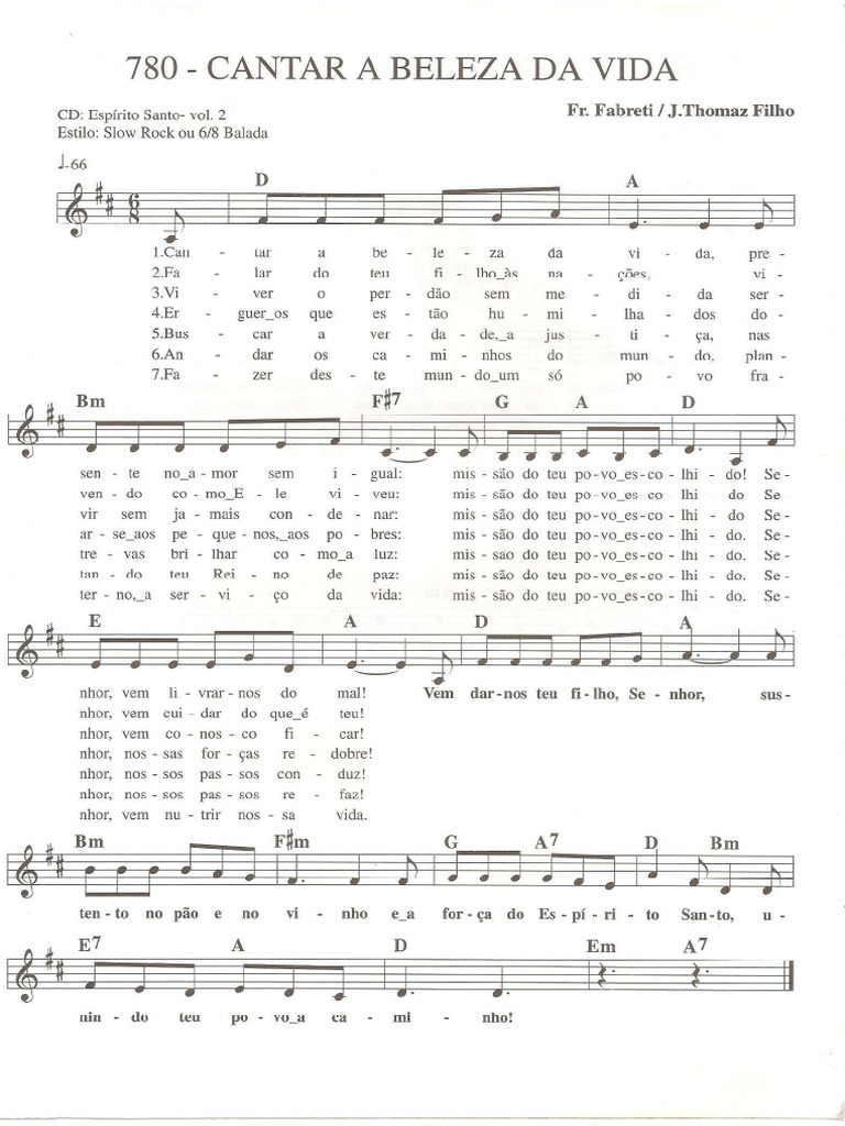 Cantar A Beleza Da Vida | PDF