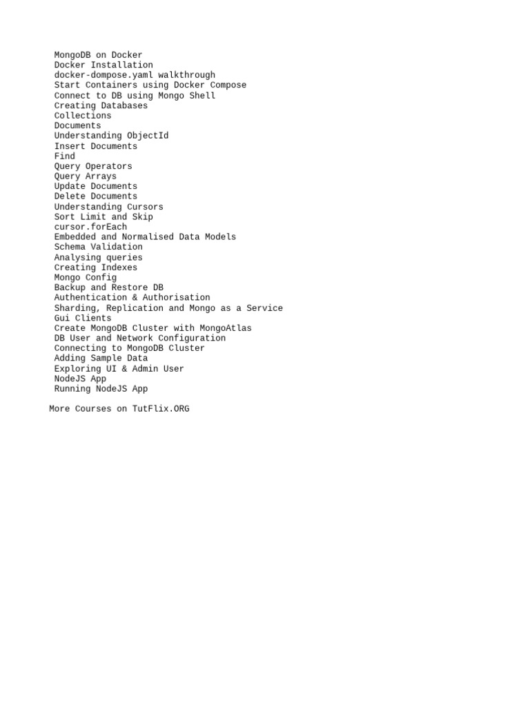 MongoDB | PDF