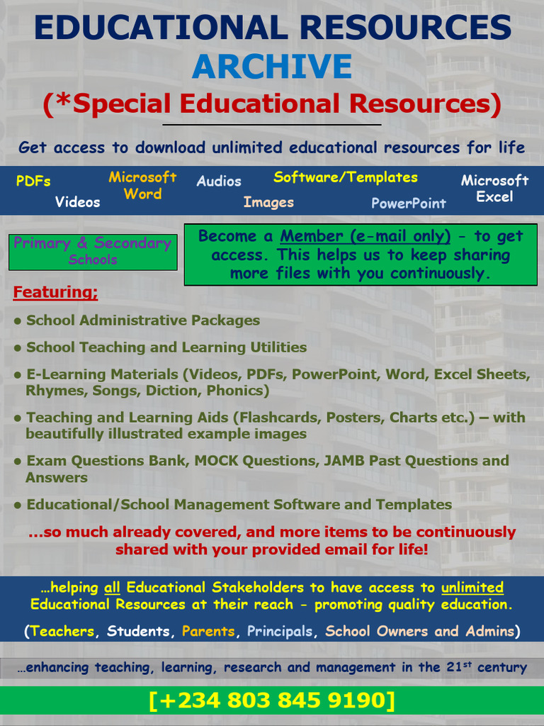 Unlimited Educational Resources Archive | PDF | Area | Equations