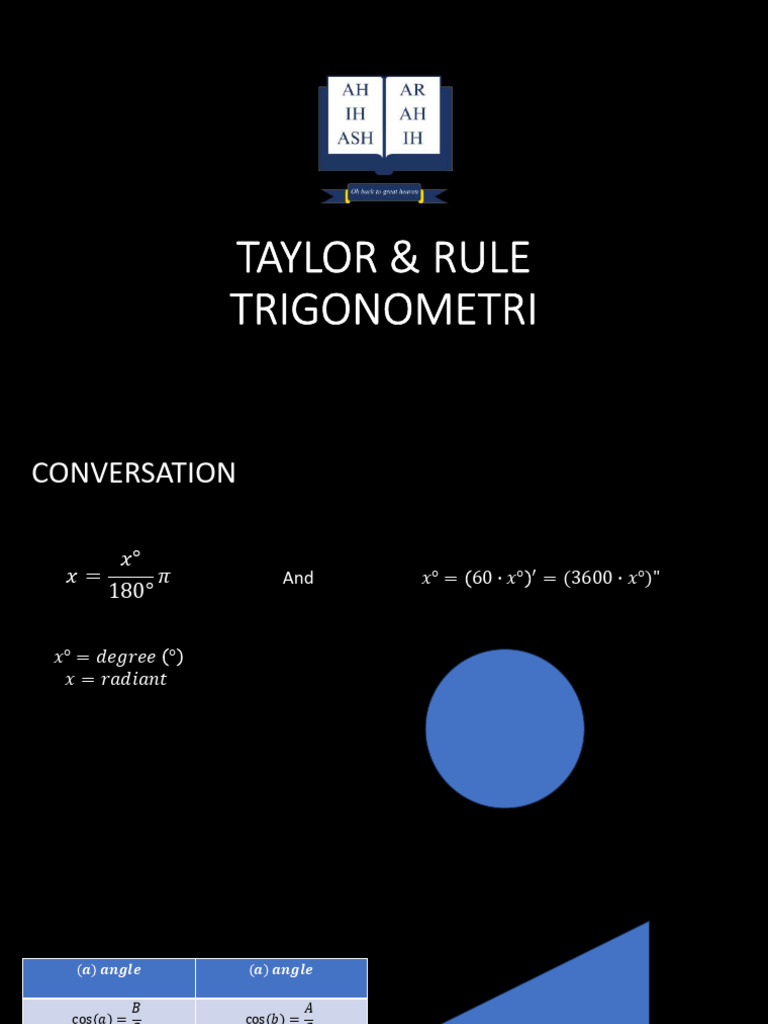 Taylor & Rule Trigonometri1 | PDF | Trigonometry | Mathematical Objects