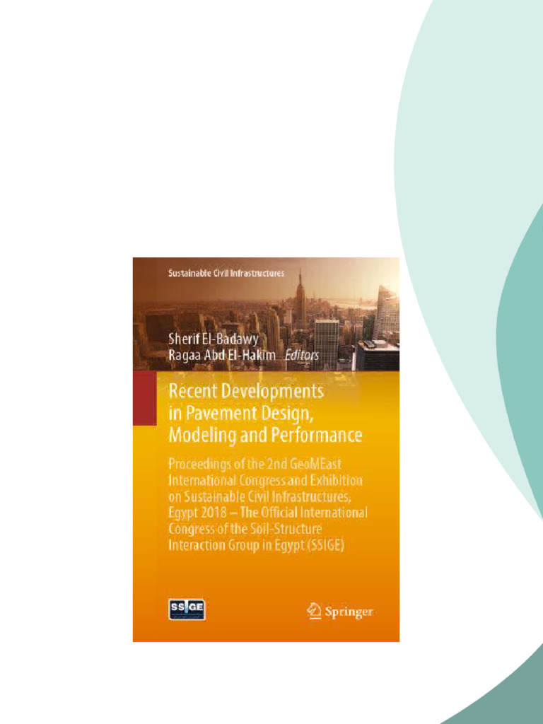 Recent Developments in Pavement Design, Modeling and Performance Sherif ...