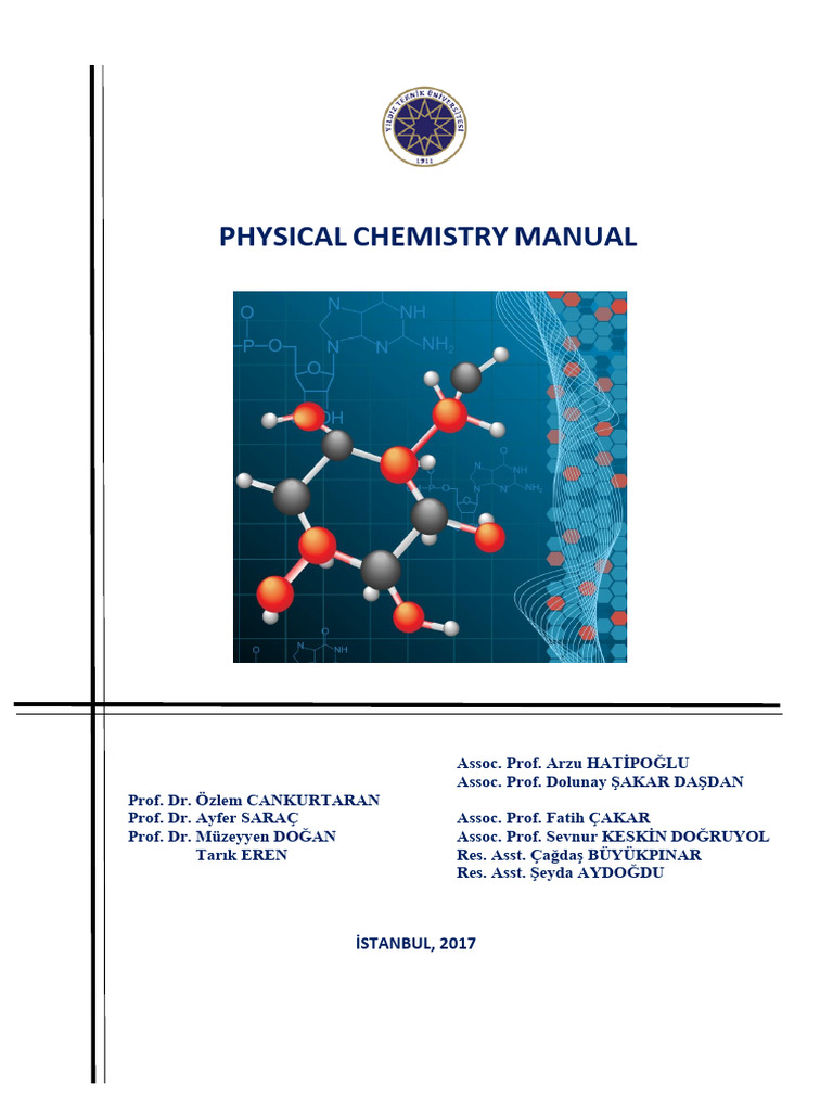 Physical Chemistry Laboratory Manual | PDF | Surface Tension | Liquids