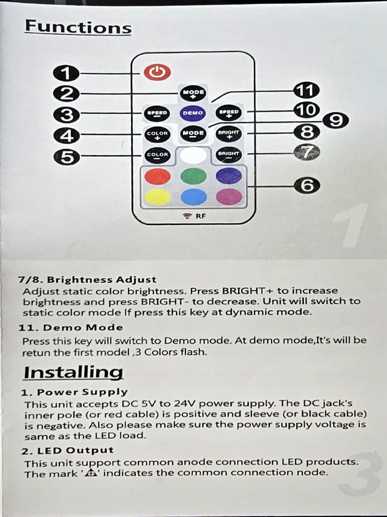 RGB Led Controller | PDF