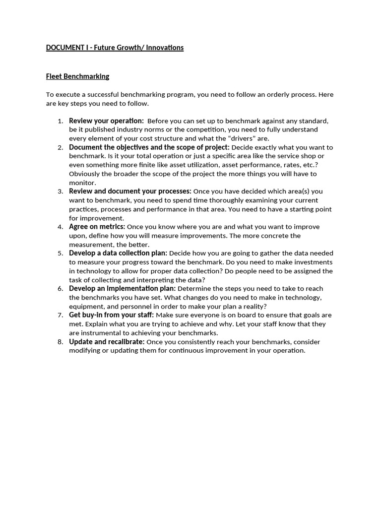 ##Document I - Growth - Innovations | PDF | Benchmarking | Performance ...