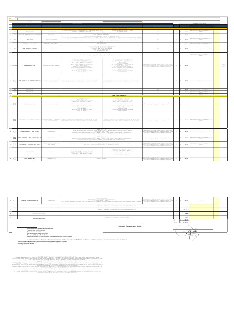 Anexo 3. Cuadro de Ofrecimiento Economico Proyecto Rig-204 Rev-6 | PDF ...