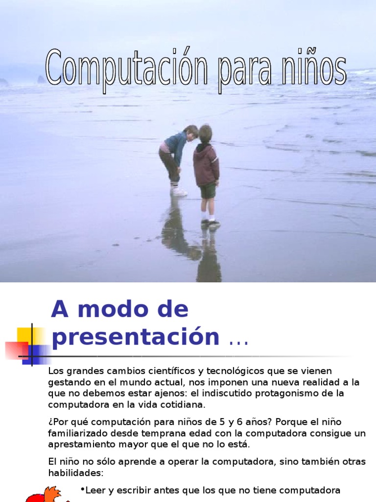 Computacion para Niños | PDF | Equipo de oficina | Tecnología digital