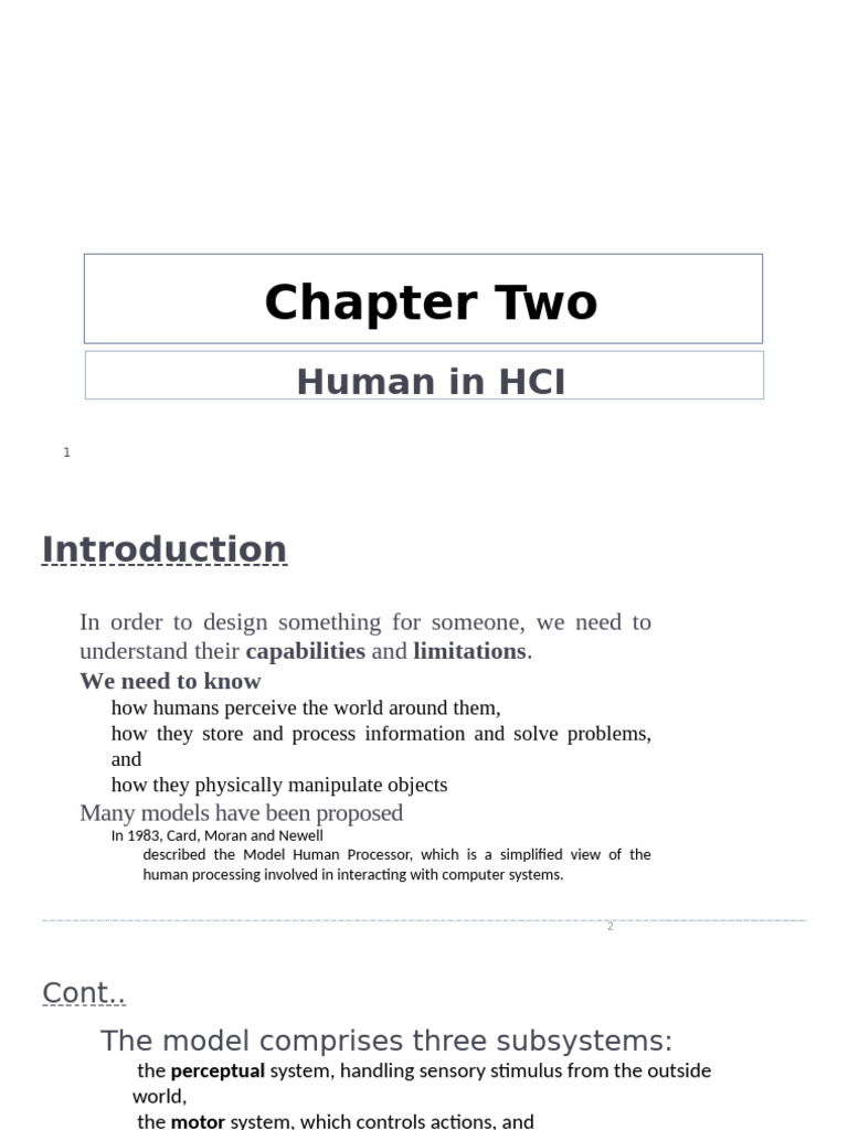 Human Factors in HCI Design | PDF | Perception | Sound