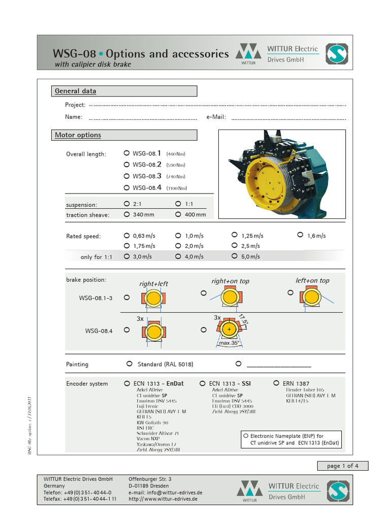 Wsg-08z Options e | PDF