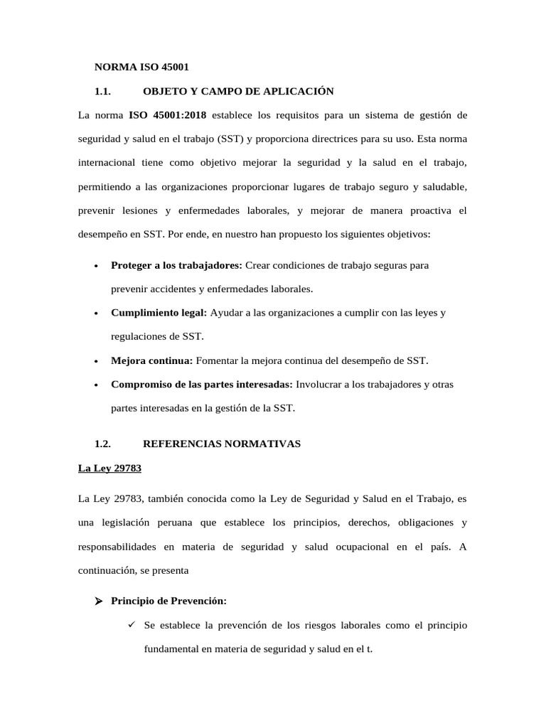 Guía sobre la Norma ISO 45001:2018 | PDF | Temblores | Seguridad y ...