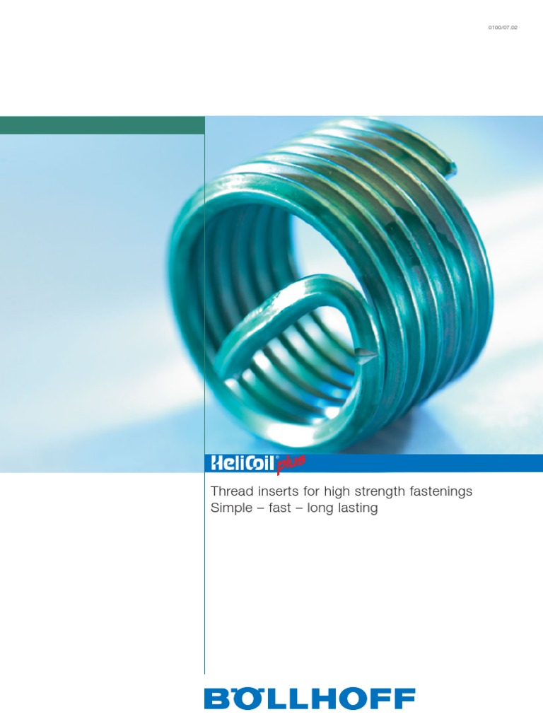 Bollhoff Helicoil Plus Kits and Inserts Catalogue