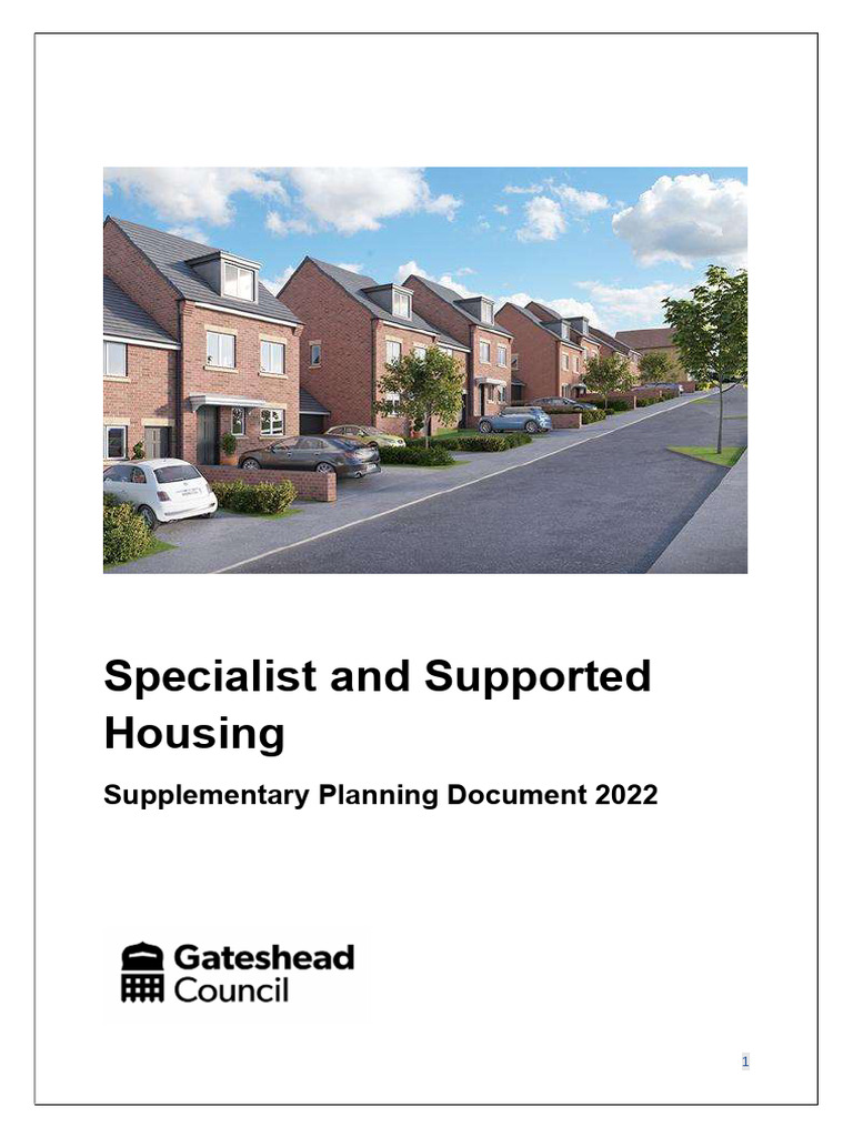 Gateshead Supported Housing Planning Guide | PDF | Accessibility ...