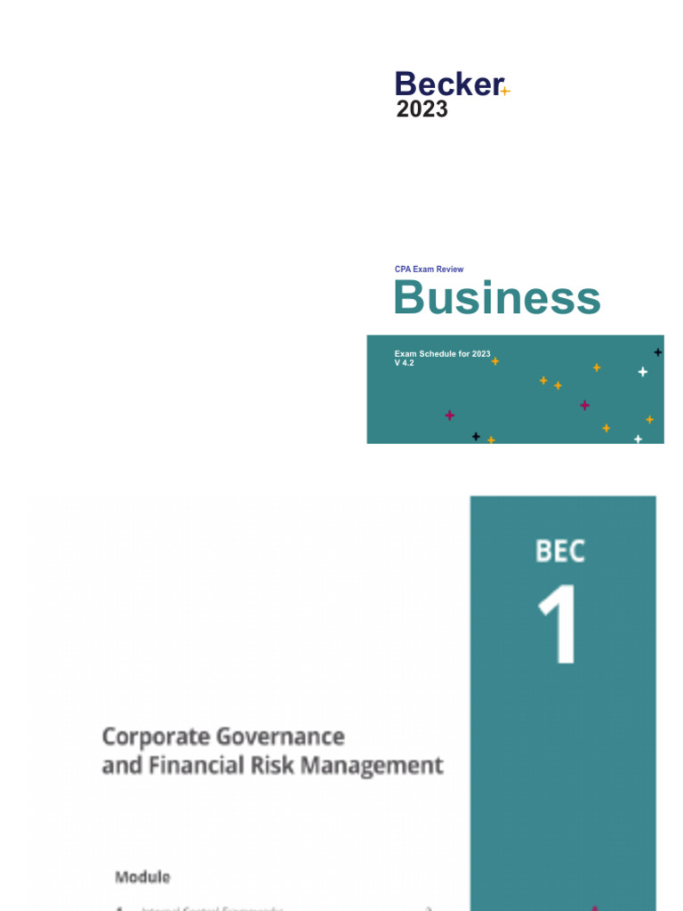Becker CPA Exam Review 2023 | PDF