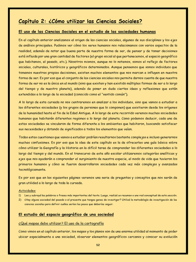 Uso de Ciencias Sociales en el Estudio Social | PDF | Sociedad | Agua