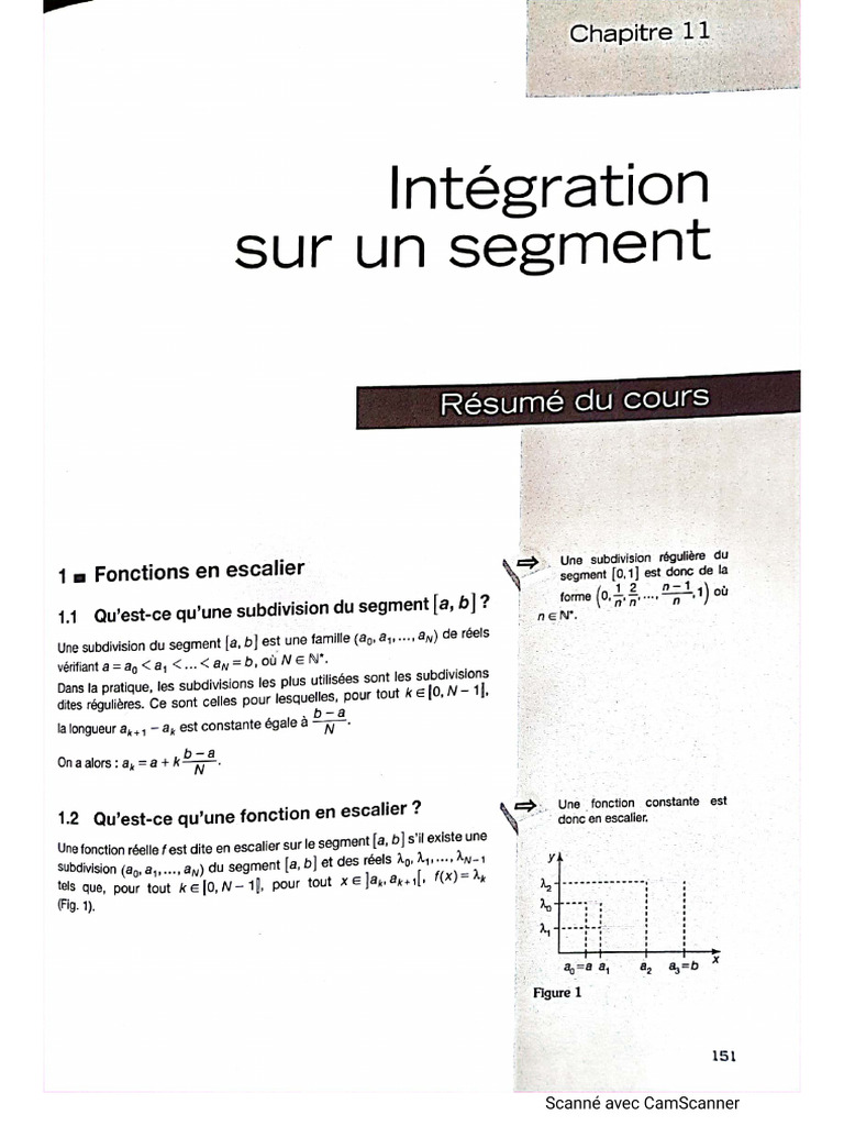 Intégration Sur Un Segment | PDF