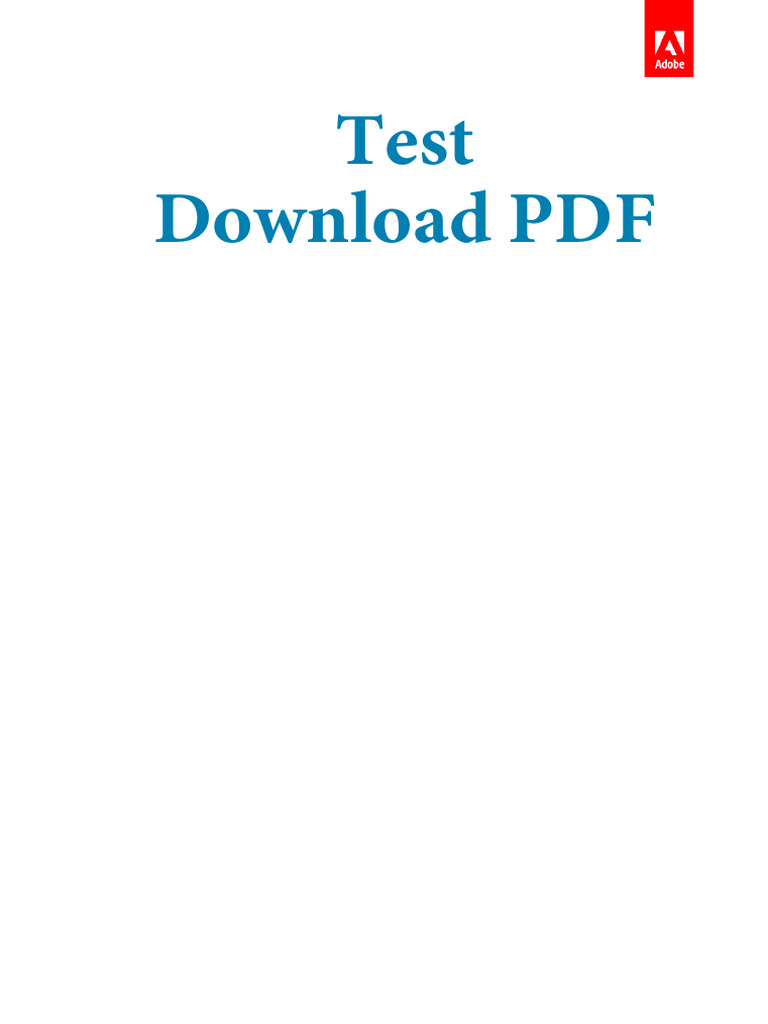 Test Download PDF | PDF