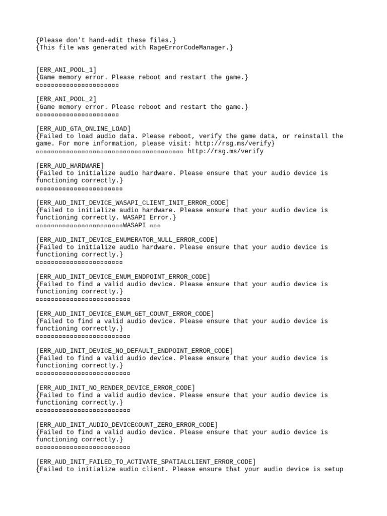 Audio Initialization Errors Guide | PDF | Computing | Ibm Pc Compatibles