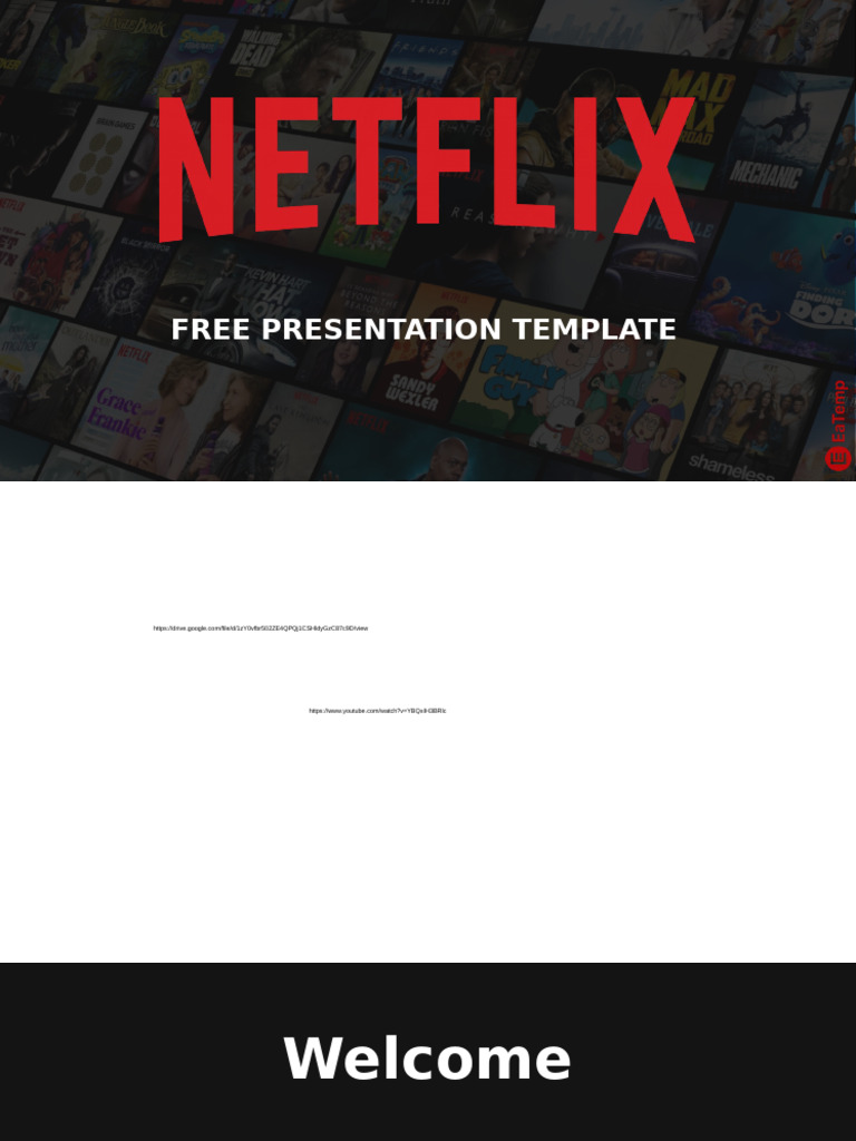 Free Netflix-Themed Presentation Template | PDF