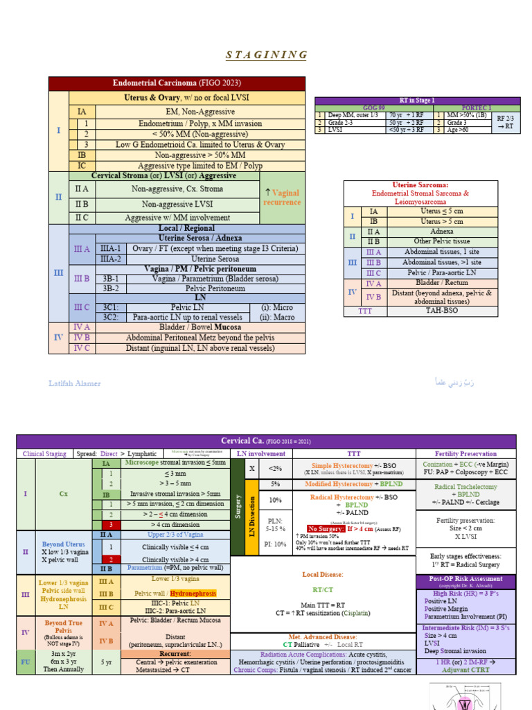 FIGO Cervical Cancer Staging Guide | PDF | Ovarian Cancer | Peritoneum