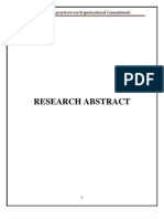 Research Abstract: Effect of HR Practices On Organizational Commitment