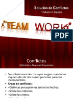 Trbajo en Equipo Solución de Conflictos