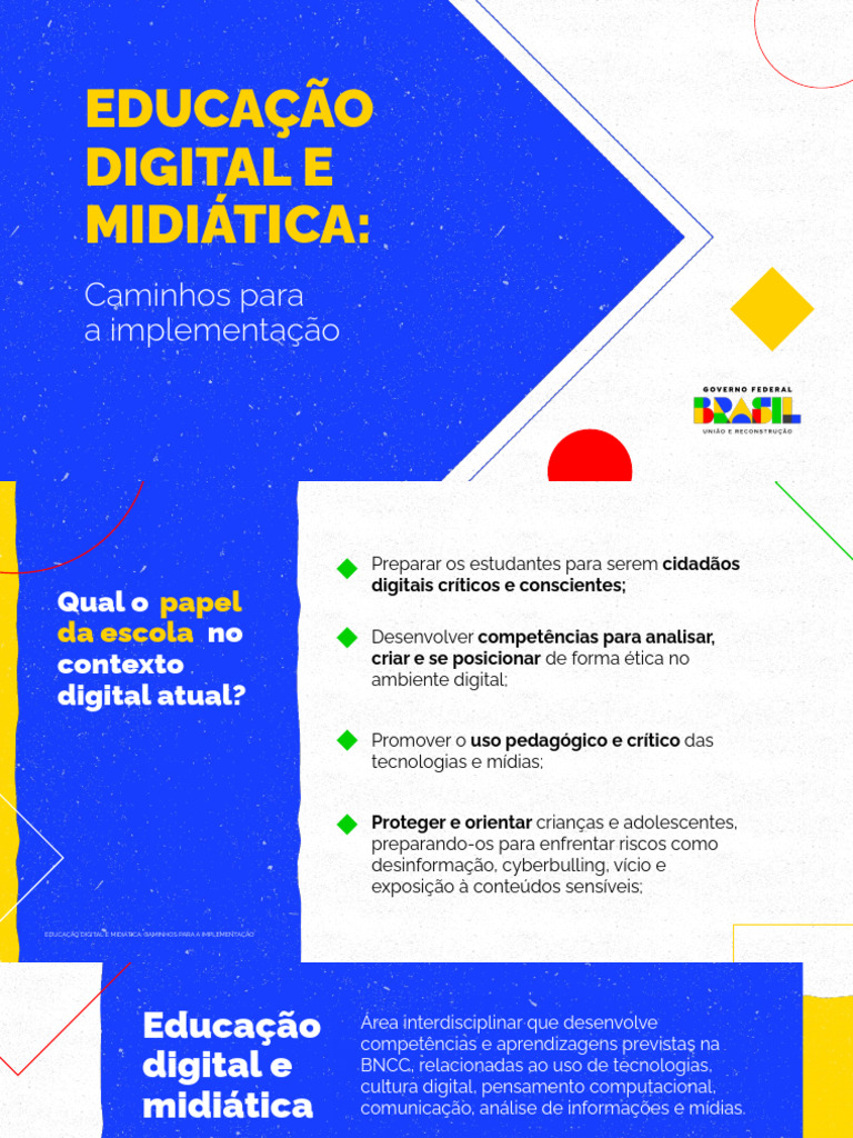 Implementação da Educação Digital e Midiática | PDF | Pedagogia ...