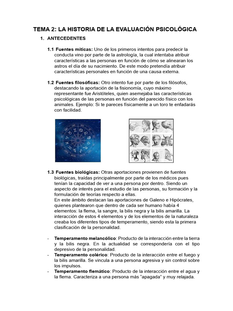 Historia de la Evaluación Psicológica | PDF | Sicología | Inteligencia