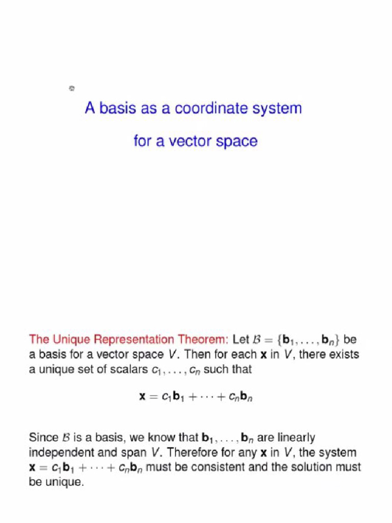 Linear Algebra Section (4.4) | PDF