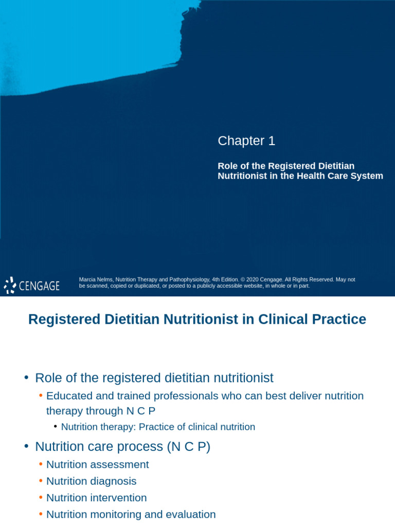 Role of Registered Dietitian Nutritionists | PDF | Dietitian | Social ...