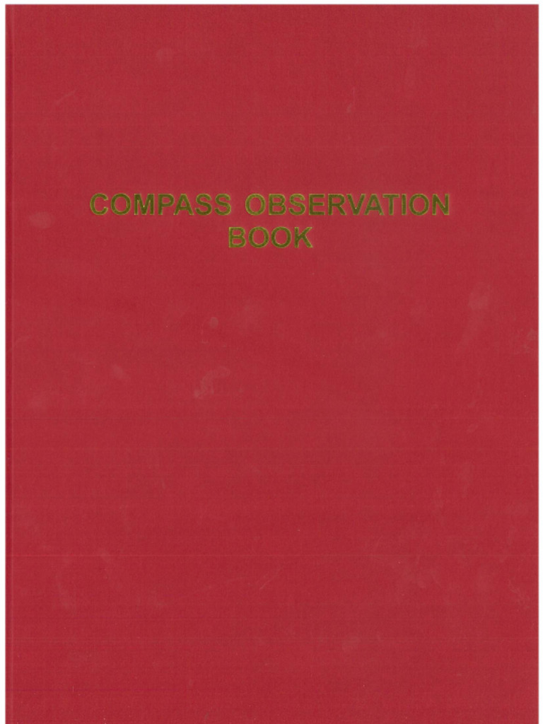 Bsp-d030 BSF Compass Observation BK | PDF