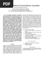 Comparison of Bellman Ford and Dijkistra Algorithms